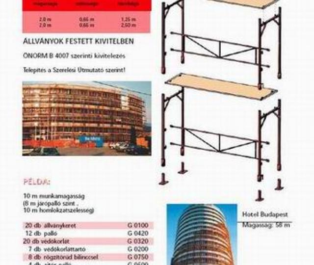 Homlokzati állványok image 1